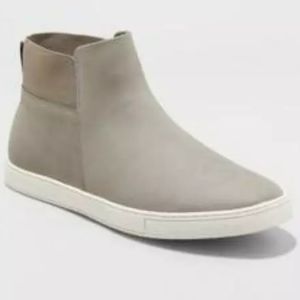 Khaki grey gray boots shoes 7 UNISEX